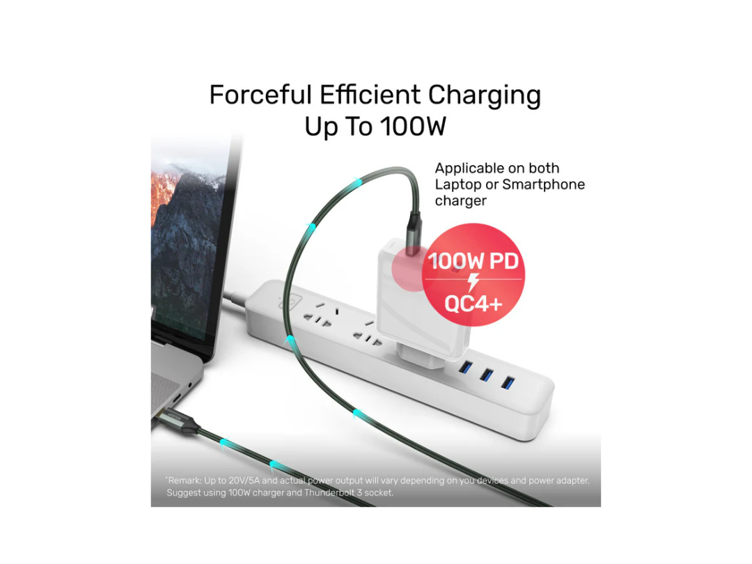 Unitek 1M USB-C Cable, 100W PD Fast Charging, 4K, 10Gbps Data Unitek 1M USB-C Cable, 100W PD Fast Charging, 4K, 10Gbps Data